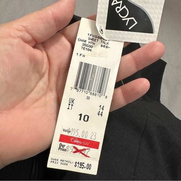 Anne Klein midi skirt, size 10, NWT, fit and flare with back kick pleat, fall - Picture 10 of 11